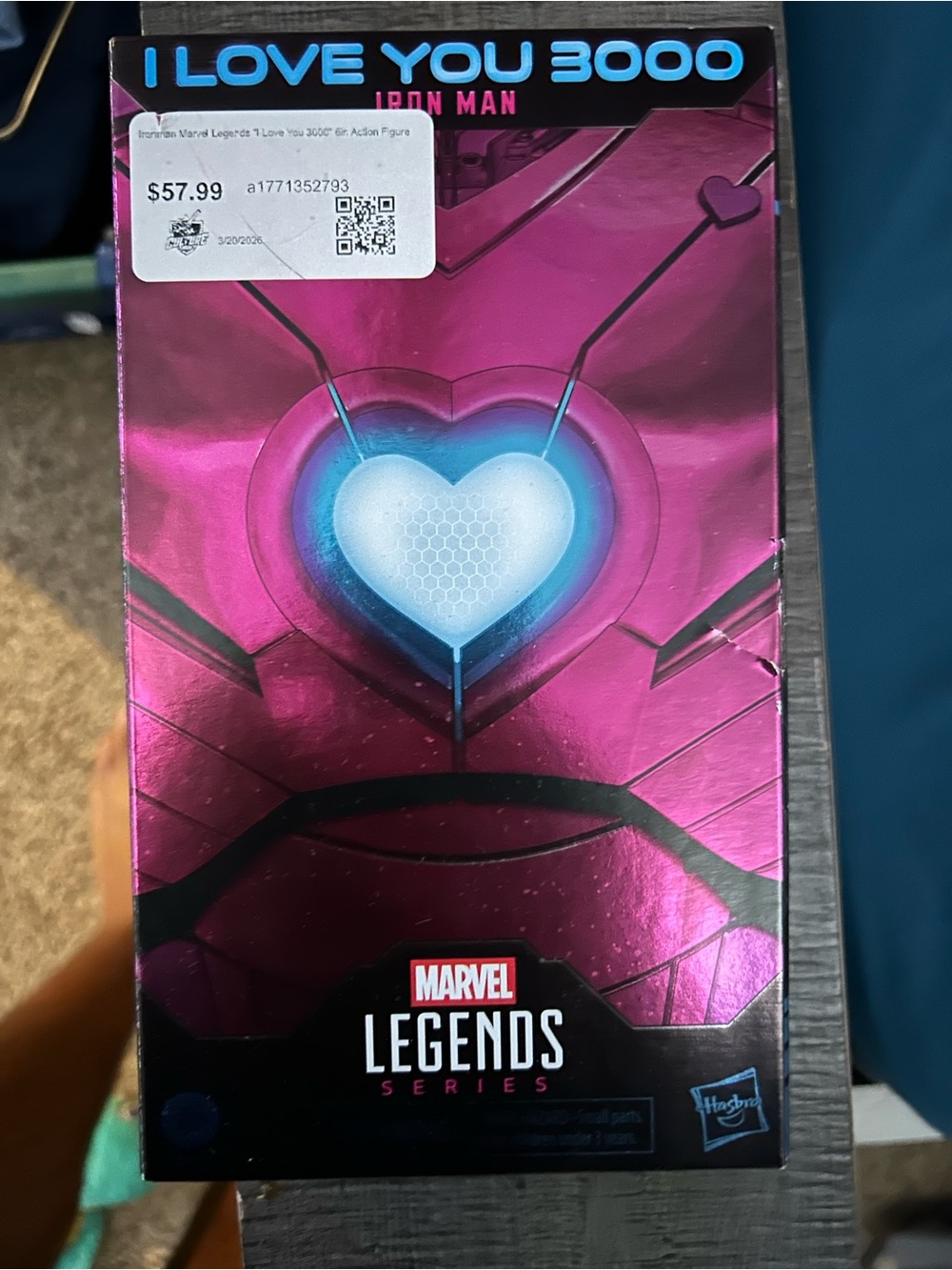 Marvel Pink and Magenta Iron Man Figure Display Box